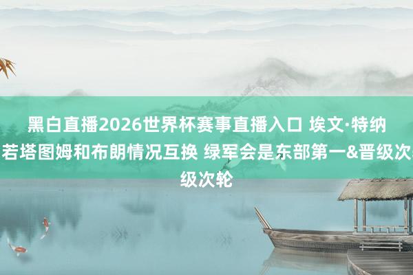 黑白直播2026世界杯赛事直播入口 埃文·特纳：若塔图姆和布朗情况互换 绿军会是东部第一&晋级次轮