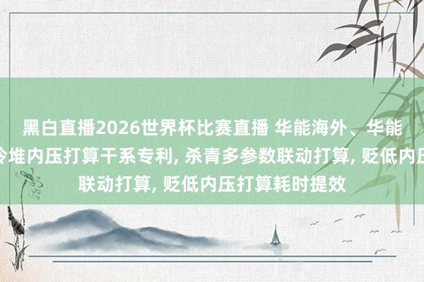 黑白直播2026世界杯比赛直播 华能海外、华能核能院央求气冷堆内压打算干系专利, 杀青多参数联动打算, 贬低内压打算耗时提效
